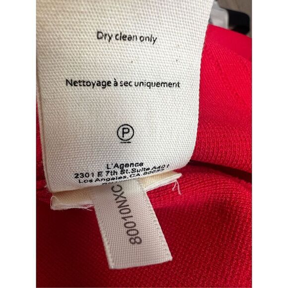 L'agence Women's Scarlet Red Gold Saga Knit Sleeveless Corset Top Size XL NWOT - Picture 12 of 16